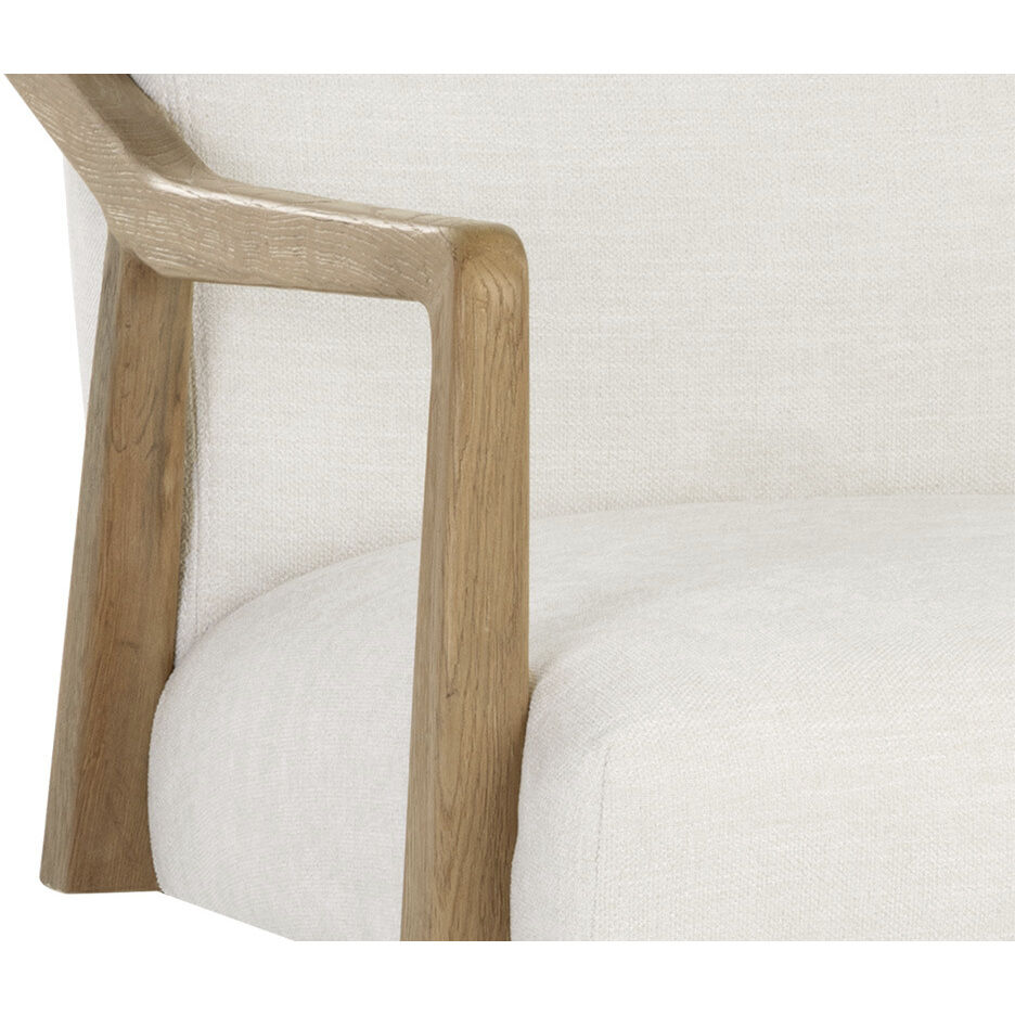 Collin Natural / Heather Ivory Tweed Office Chair